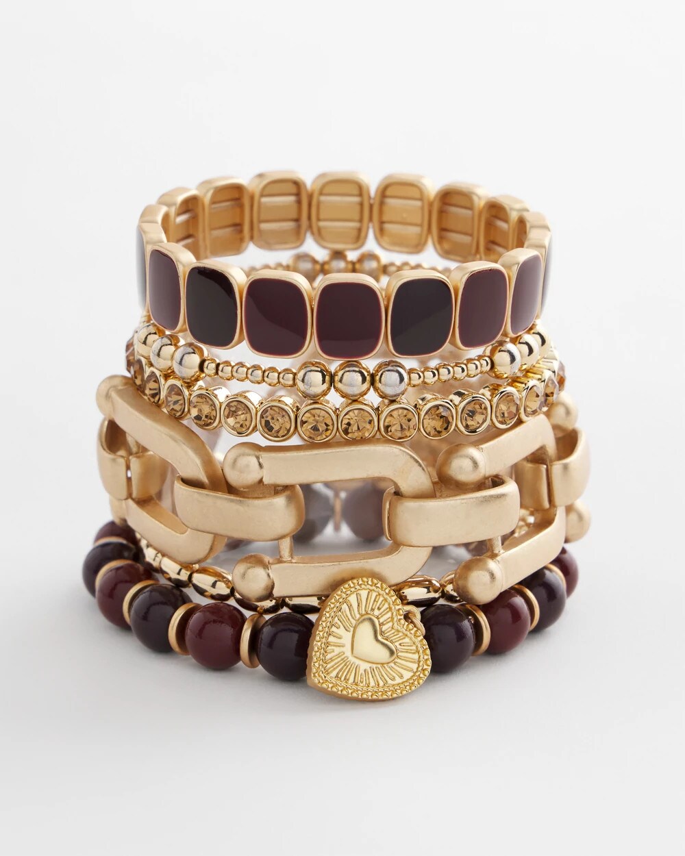 Chico's Chianti Square Stretch Bracelet