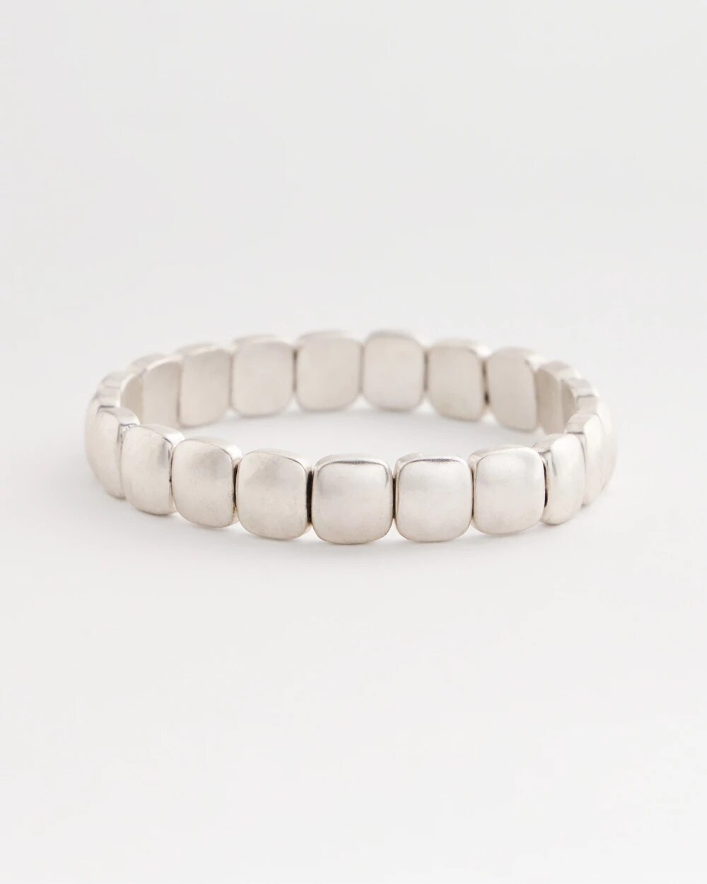 Chico's Silvertone Stretch Bracelet