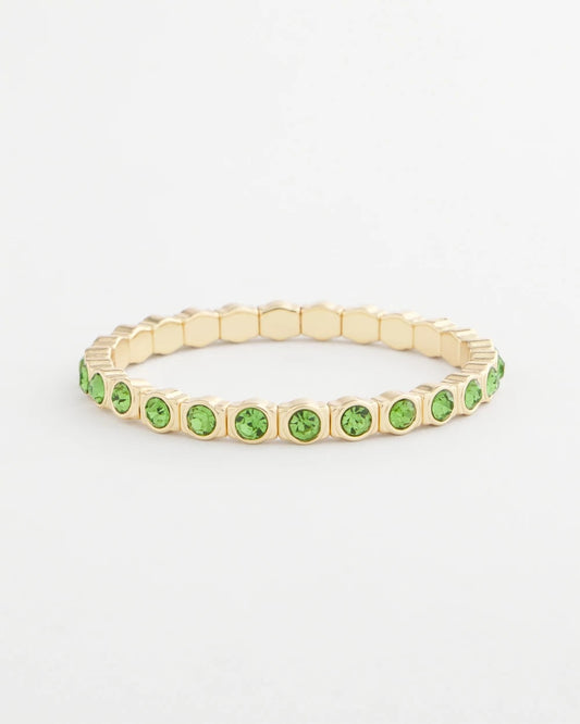 Chico's Small Faceted Stretch Bracelet