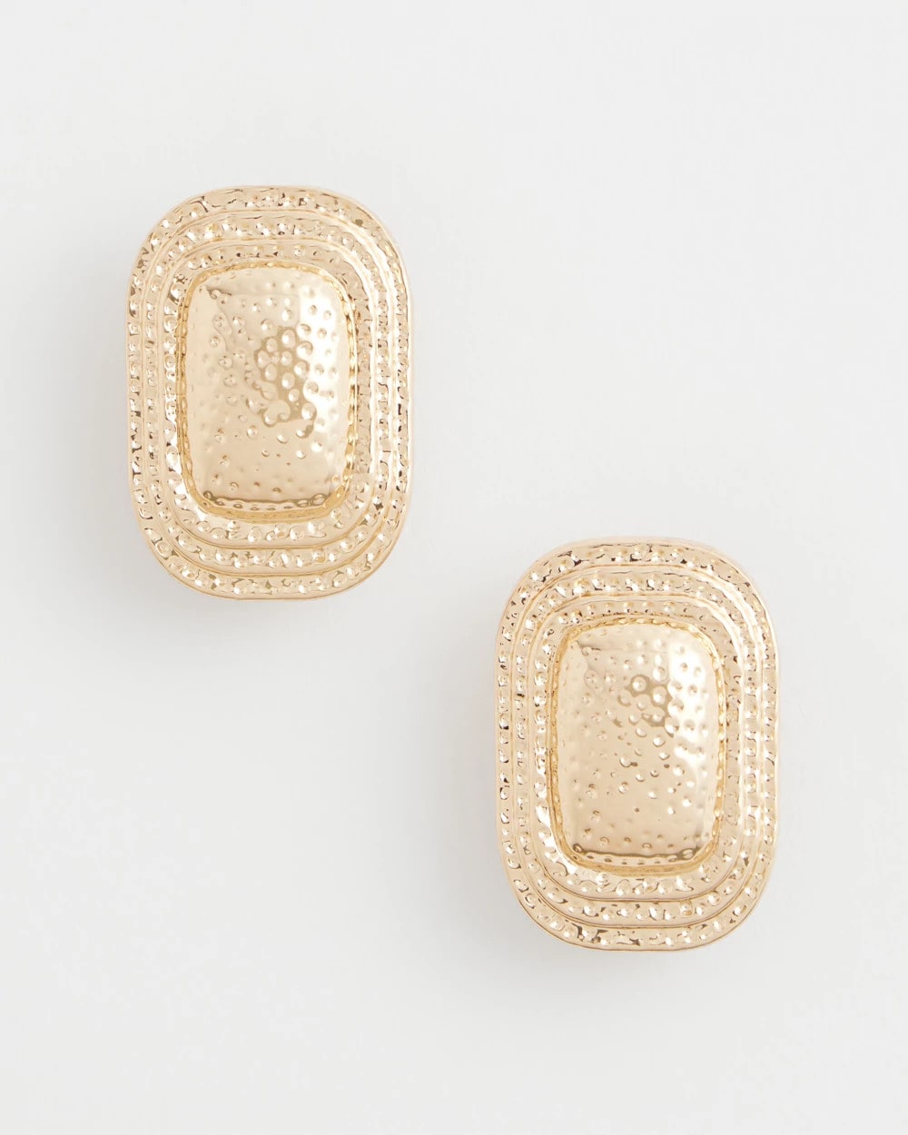 Chico's No Droop® Goldtone Square Clip-On Earrings