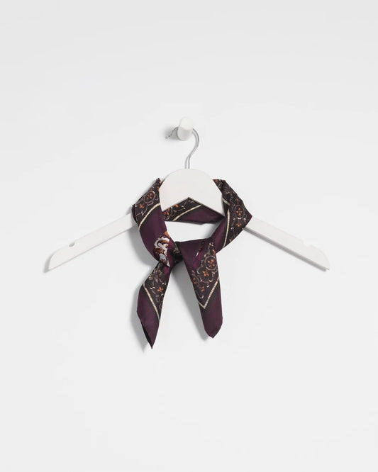 Chico's Frosty Floral Square Neckerchief Scarf