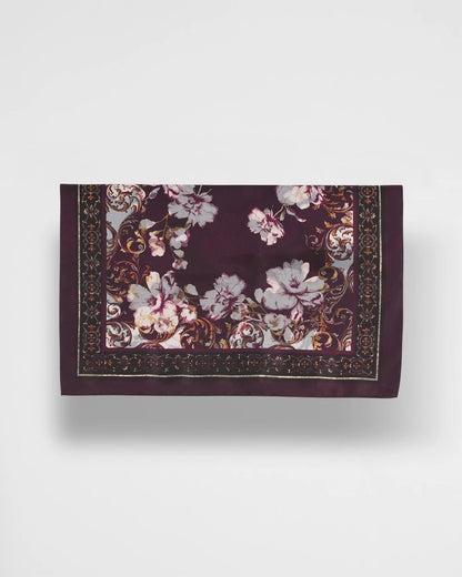 Chico's Frosty Floral Square Neckerchief Scarf