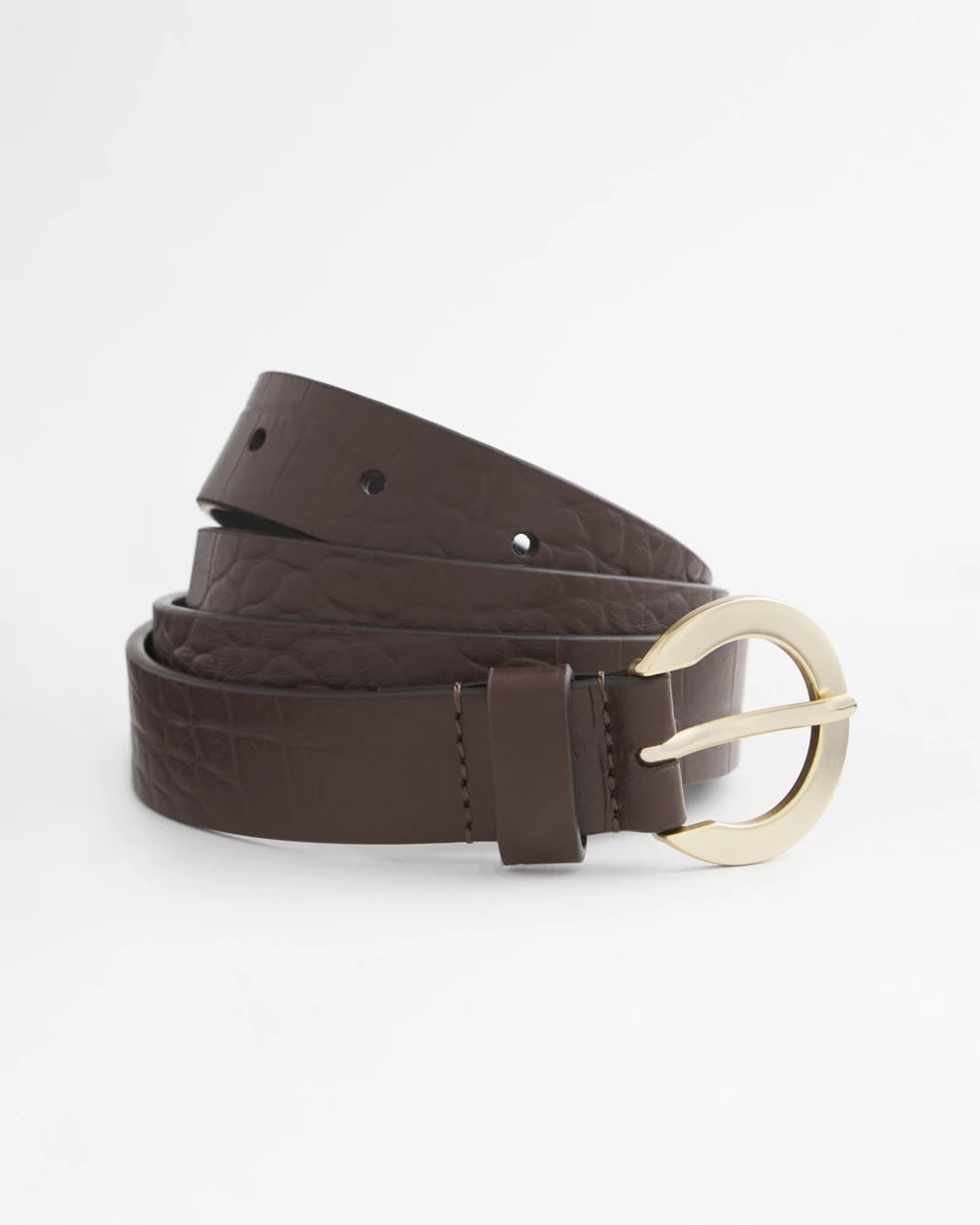 Chico's Crocodile Motif Trouser Belt