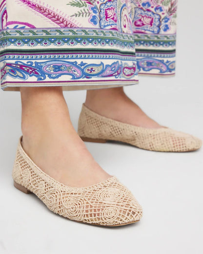 Chico's Cora Raffia Flats