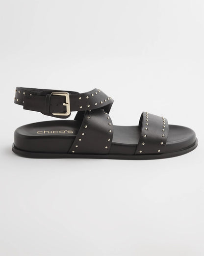 Chico's Black Leather Sandals