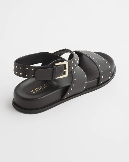 Chico's Black Leather Sandals