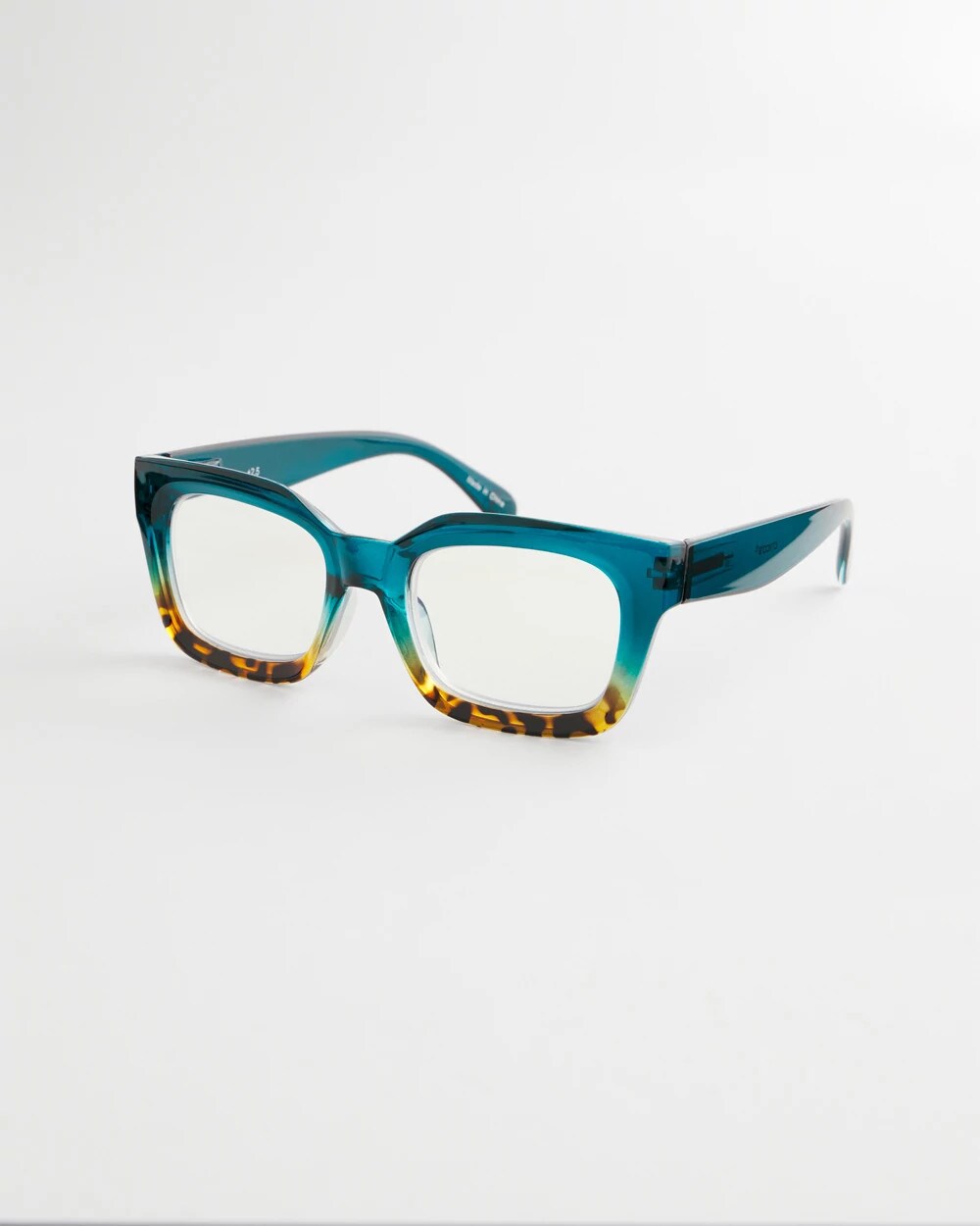 Chico's Blue Tortoise Crystal Fade Readers