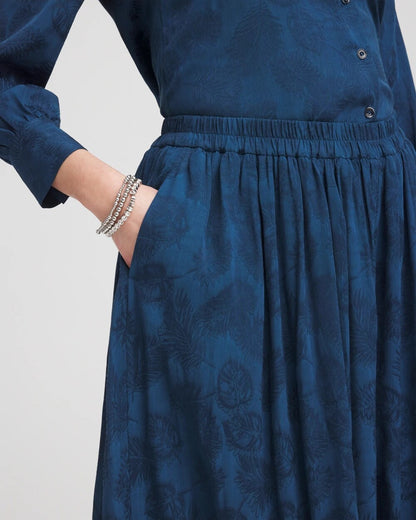 Chico's Petite Jacquard Culotte Wide-Leg Pants