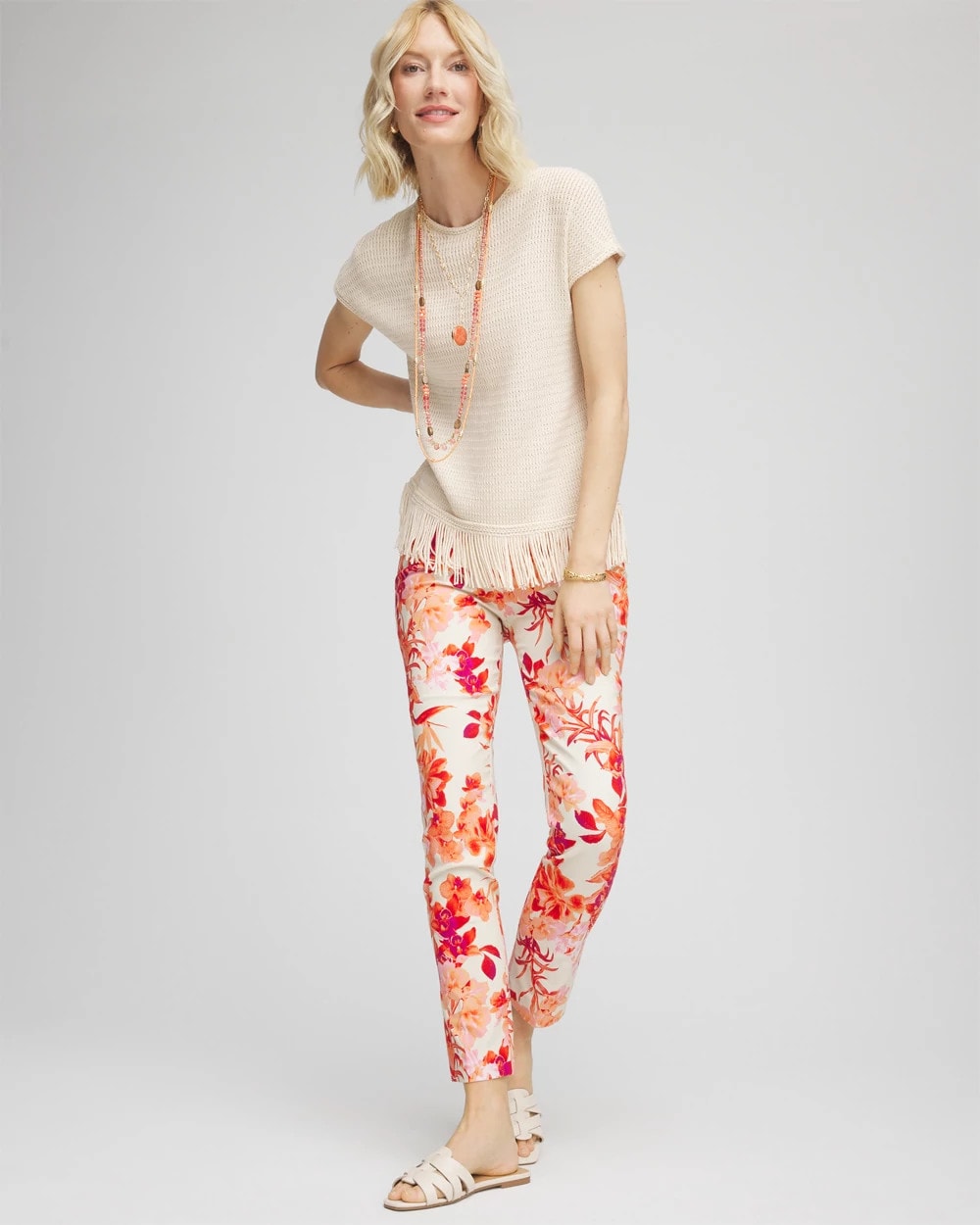 Chico's Petite Brigitte™ Slub Ankle Pants