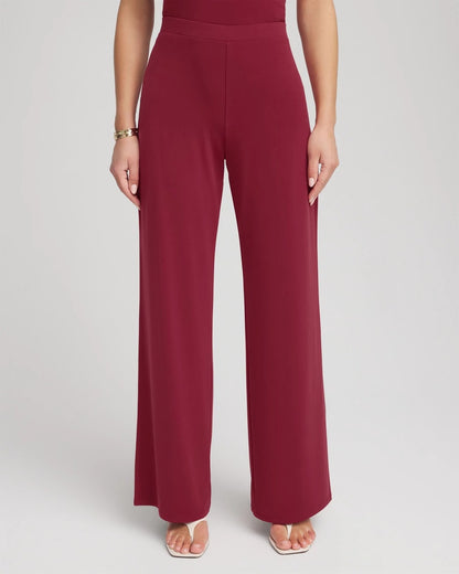 Chico's Petite Travelers™ Knit Wide-Leg Pants
