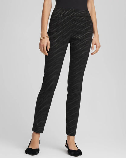 Chico's Petite Jacquard Brigitte™ Slim Ankle Pants