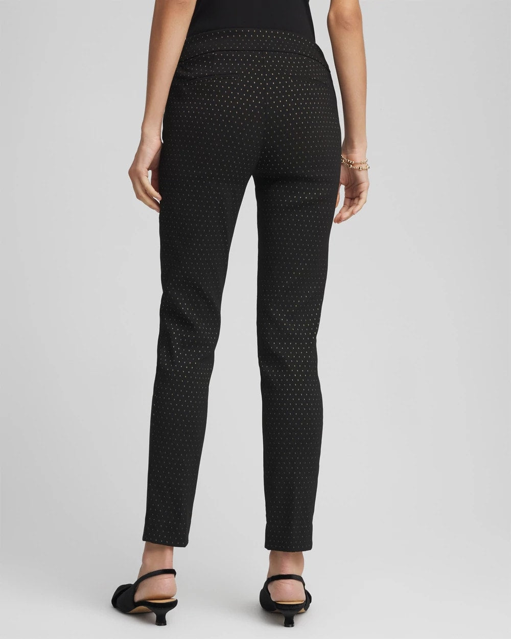 Chico's Petite Jacquard Brigitte™ Slim Ankle Pants
