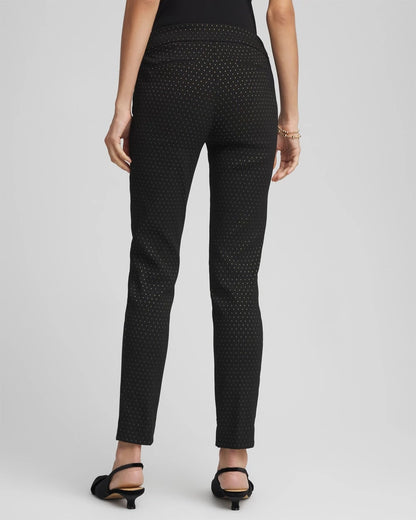 Chico's Petite Jacquard Brigitte™ Slim Ankle Pants