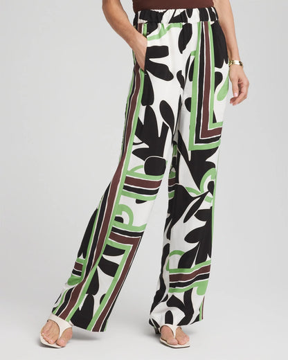 Chico's Petite Printed Silky Soft Pants
