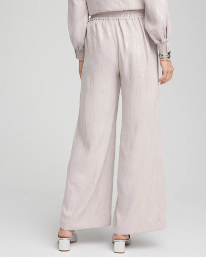 Chico's Petite Sequin Wide Leg Pant