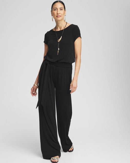 Chico's Petite Travelers™ Cap Sleeve Jumpsuit