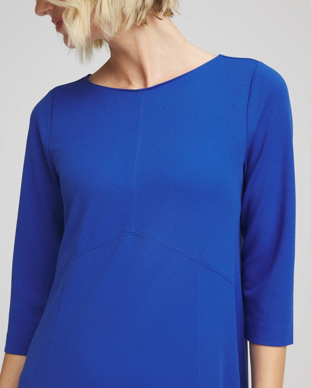 Chico's Petite Seamed Crepe Maxi Dress