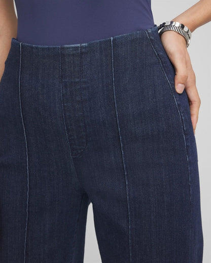 Chico's Petite Pull-On Wide-Leg Trouser Jeans
