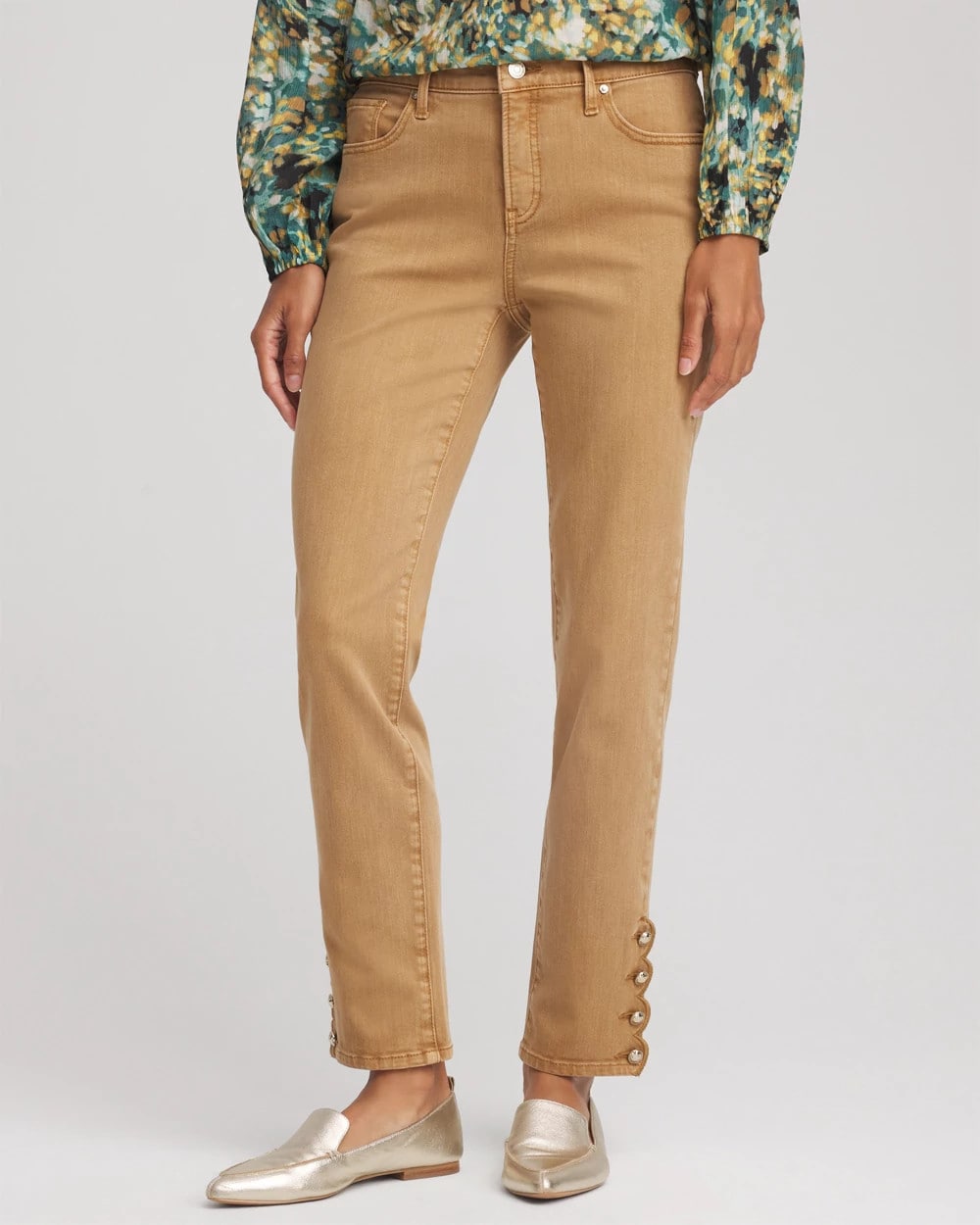 Chico's Petite Girlfriend Slim Ankle Jeans