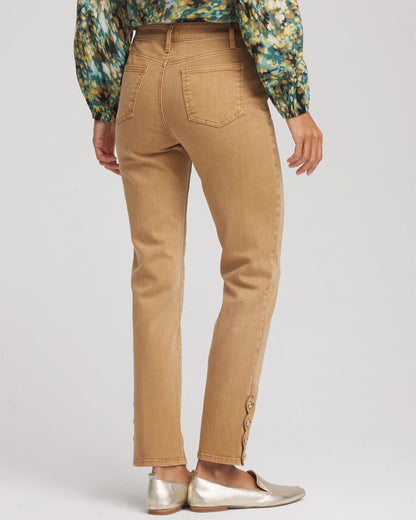 Chico's Petite Girlfriend Slim Ankle Jeans