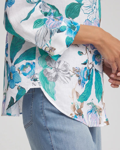 Chico's No Iron™ Floral Linen Shirt