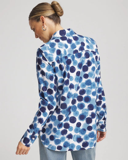 Chico's No Iron™ Printed Sateen Shirt