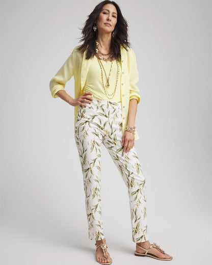 Chico's Brigitte™ Slub Slim Ankle Pants