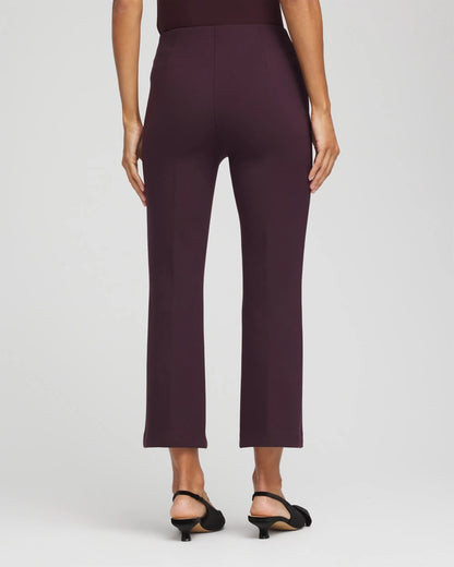 Chico's Juliet Feathered Flared Cropped Pants