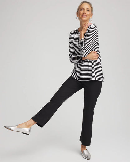 Chico's Cropped Girlfriend Kick-Flare Jeans